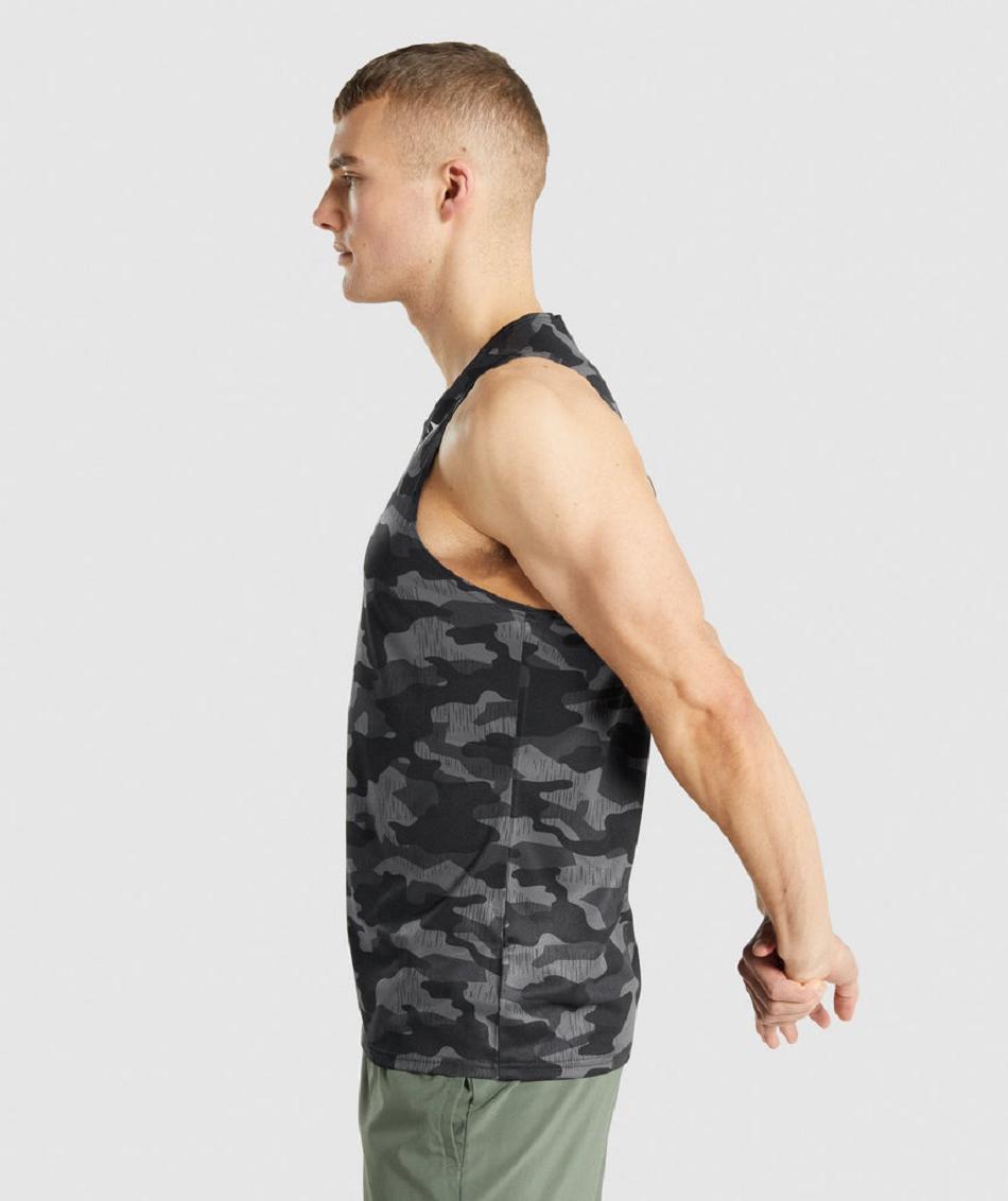 Camiseta Tirantes Gymshark Arrival Hombre Gris | CO 3182EBC